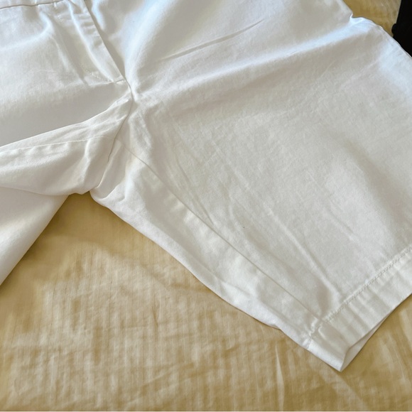 Ann Taylor Loft 12 white bermuda shorts 100% cotton - Picture 11 of 13